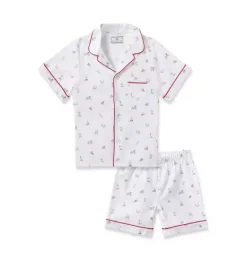 Janie and Jack Kids Pajamas|Petite Plume-Kid's Twill Short Pajama Set in coastal charms