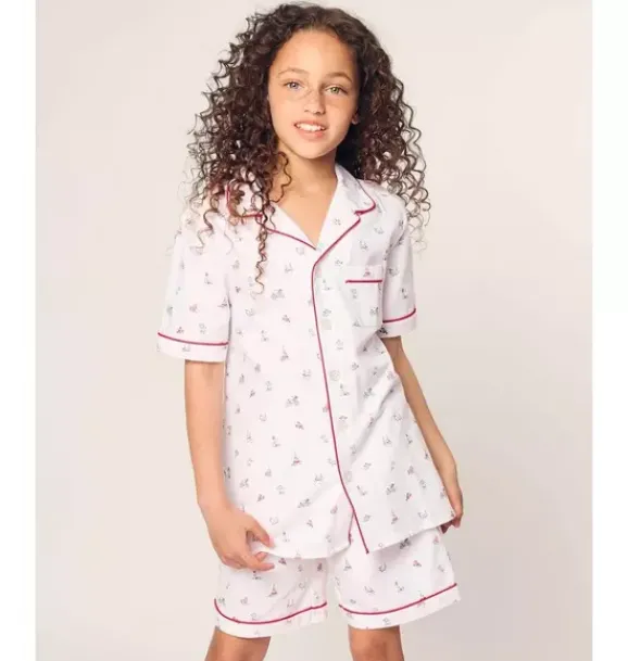 Janie and Jack Kids Pajamas|Petite Plume-Kid's Twill Short Pajama Set in coastal charms