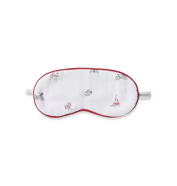 Janie and Jack Kids Accessories|Petite Plume-Kid's Twill Sleep Mask in coastal charms