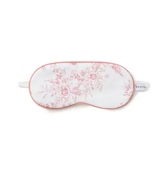 Janie and Jack Kids Accessories|Petite Plume-Kid's Twill Sleep Mask in pink timeless toile
