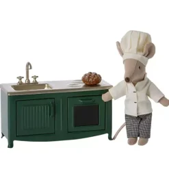 Janie and Jack Dolls-Kitchen, Mouse - dark green