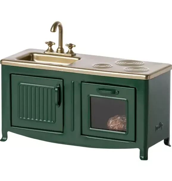 Janie and Jack Dolls-Kitchen, Mouse - dark green