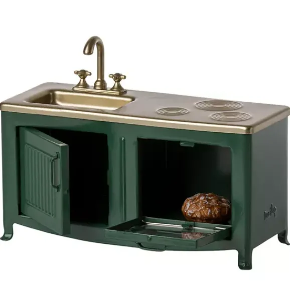Janie and Jack Dolls-Kitchen, Mouse - dark green