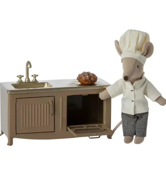 Janie and Jack Dolls-Kitchen, Mouse - light brown