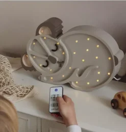 Janie and Jack Lighting-Koala Bear Lamp grey