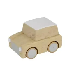 Janie and Jack Vehicles-Kuruma Wooden Wind-Up Toy Car - Natural multi