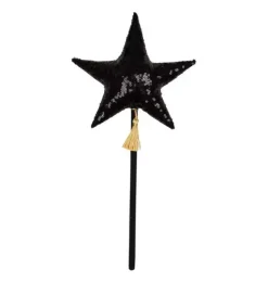 Janie and Jack Kids Accessories|Dress Up-&ldquo;&rdquo; Crown and Wand Magic Set black sequins