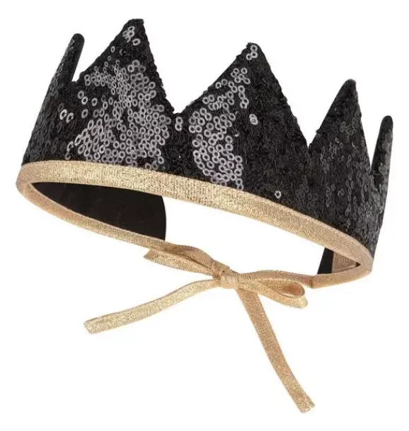 Janie and Jack Kids Accessories|Dress Up-“” Fairy Tale Crown black sequins