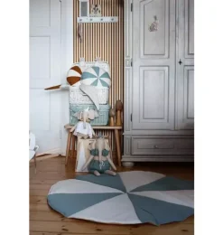 Janie and Jack Rugs-&ldquo;&rdquo; Round Patchwork Mat blue candy