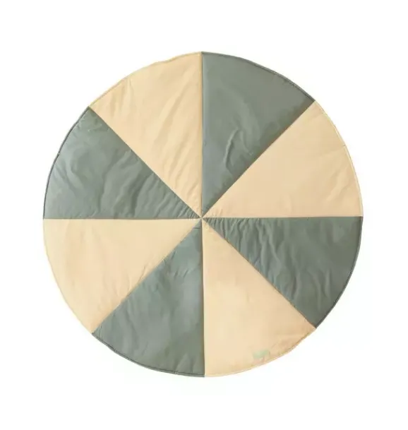 Janie and Jack Rugs-“” Round Patchwork Mat blue candy