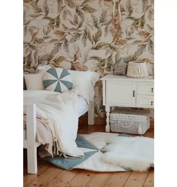 Janie and Jack Decorative Pillows And Throws|Seasonal Décor-“” Round Patchwork Pillow blue circus