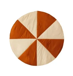 Janie and Jack Rugs-&ldquo;&rdquo; Round Patchwork Mat caramel candy