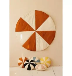 Janie and Jack Rugs-&ldquo;&rdquo; Round Patchwork Mat caramel candy