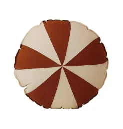 Janie and Jack Seasonal Décor|Decorative Pillows And Throws-&ldquo;&rdquo; Round Patchwork Pillow caramel circus