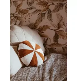 Janie and Jack Seasonal Décor|Decorative Pillows And Throws-&ldquo;&rdquo; Round Patchwork Pillow caramel circus