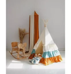 Janie and Jack Bedroom Furniture-“” Teepee Tent with Frills circus