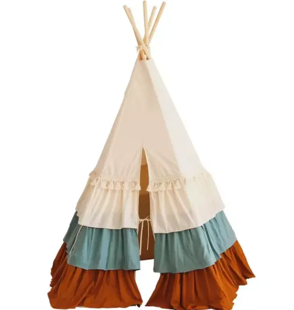 Janie and Jack Bedroom Furniture-“” Teepee Tent with Frills circus