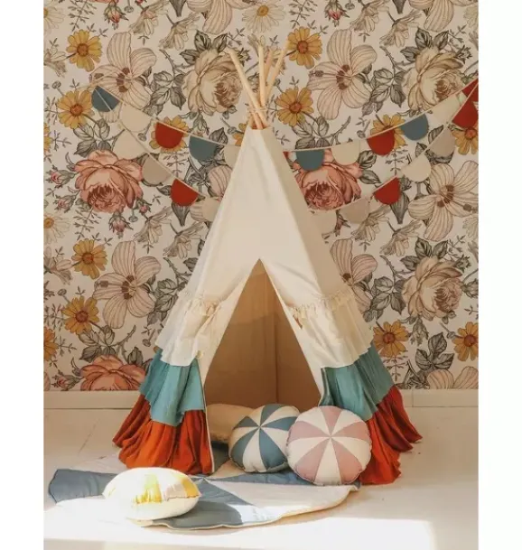 Janie and Jack Bedroom Furniture-“” Teepee Tent with Frills circus