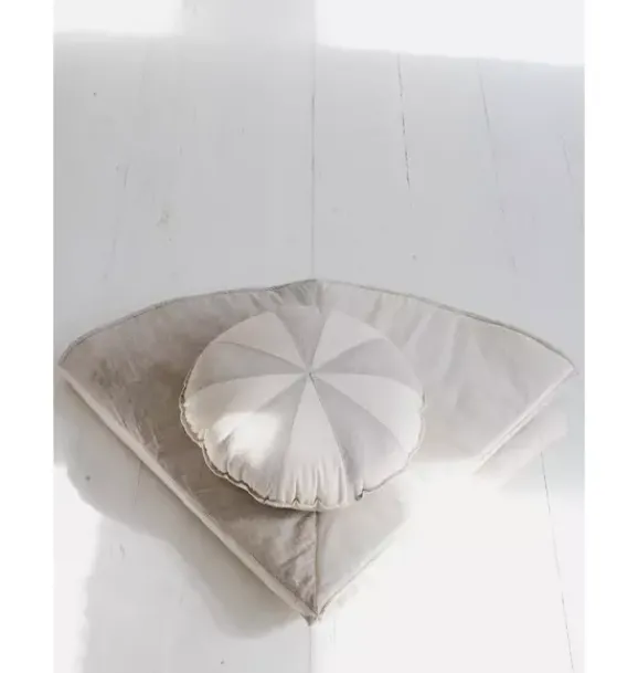 Janie and Jack Decorative Pillows And Throws|Seasonal Décor-“” Round Patchwork Pillow cream circus