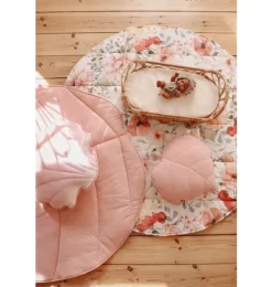 Janie and Jack Rugs-&ldquo;&rdquo; Round Cotton Mat flower power