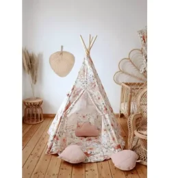Janie and Jack Rugs-&ldquo;&rdquo; Round Cotton Mat flower power