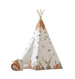Janie and Jack Bedroom Furniture|Playroom-&ldquo;&rdquo; Teepee and Round Mat Set forest friends