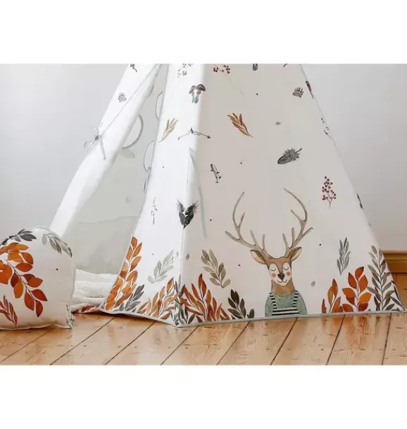 Janie and Jack Bedroom Furniture|Playroom-“” Teepee and Round Mat Set forest friends