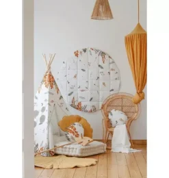 Janie and Jack Rugs-&ldquo;&rdquo; Round Cotton Mat forest friends