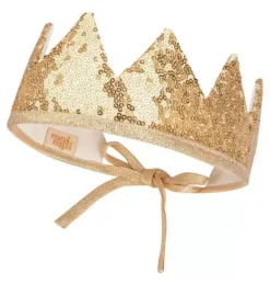 Janie and Jack Dress Up-&ldquo;&rdquo; Fairy-tale Crown gold sequins
