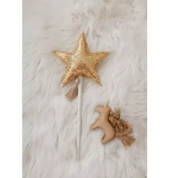 Janie and Jack Dress Up-&ldquo;&rdquo; Magic Wand gold sequins