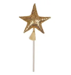 Janie and Jack Dress Up-&ldquo;&rdquo; Magic Wand gold sequins