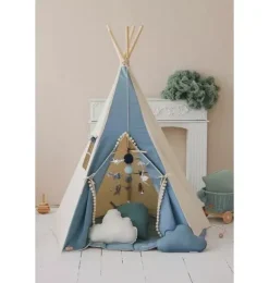 Janie and Jack Bedroom Furniture|Playroom-“” Teepee Tent with Pompoms jeans