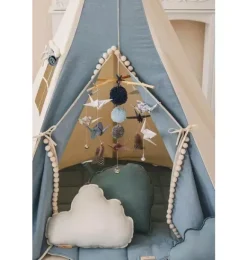 Janie and Jack Bedroom Furniture|Playroom-“” Teepee Tent with Pompoms jeans
