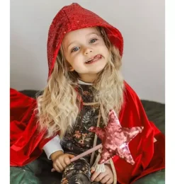 Janie and Jack Kids Accessories|Dress Up-&ldquo;Little Riding Hood&rdquo; Magic Cape red