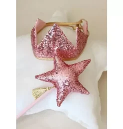 Janie and Jack Dress Up|Kids Accessories-“” Crown pink sequins