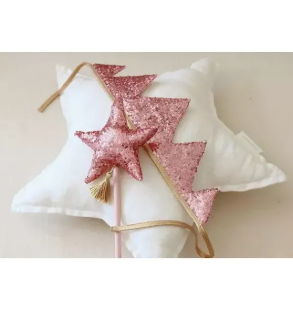 Janie and Jack Kids Accessories|Dress Up-“” Crown and Wand Magic Set pink sequins