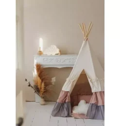 Janie and Jack Bedroom Furniture|Playroom-“” Teepee Tent with Frills powder frills
