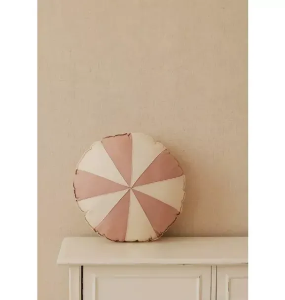 Janie and Jack Decorative Pillows And Throws|Seasonal Décor-“” Round Patchwork Pillow powder pink circus