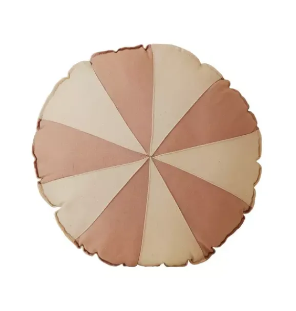 Janie and Jack Decorative Pillows And Throws|Seasonal Décor-“” Round Patchwork Pillow powder pink circus
