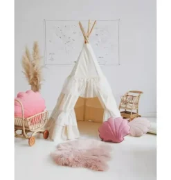 Janie and Jack Bedroom Furniture|Playroom-“” Teepee Tent with Frills shabby chic