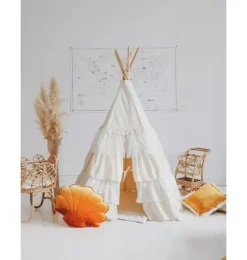 Janie and Jack Bedroom Furniture|Playroom-“” Teepee Tent with Frills shabby chic