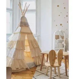 Janie and Jack Bedroom Furniture|Playroom-“” Teepee Tent with Frills shabby chic