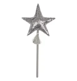 Janie and Jack Kids Accessories|Dress Up-&ldquo;&rdquo; Magic Wand silver sequins