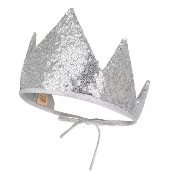 Janie and Jack Kids Accessories|Dress Up-“” Crown and Wand Magic Set silver sequins