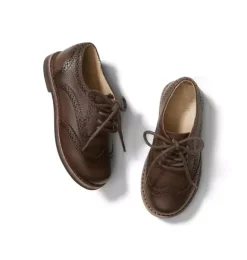 Janie and Jack Shoes|Suiting-Leather Wing Tip Shoe carafe