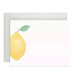 Janie and Jack Stationery-Lemon Flat Notes multi