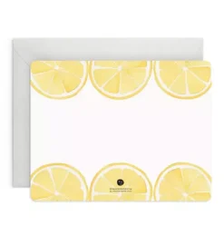 Janie and Jack Stationery-Lemon Flat Notes multi