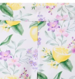 Janie and Jack Skirts & Shorts|Matching Sets-Lemon Floral Canvas Short white lemon floral