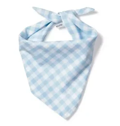 Janie and Jack Pet Apparel|Dog Accessories-Dog Bandana light blue gingham