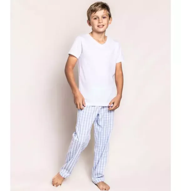 Janie and Jack Kids Pajamas|Petite Plume-Pant Separates light blue gingham